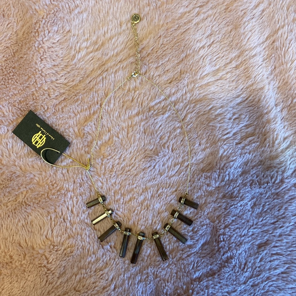 NWT HOUSE OF HARLOW CRYSTAL NECKLACE - Picture 5 of 5